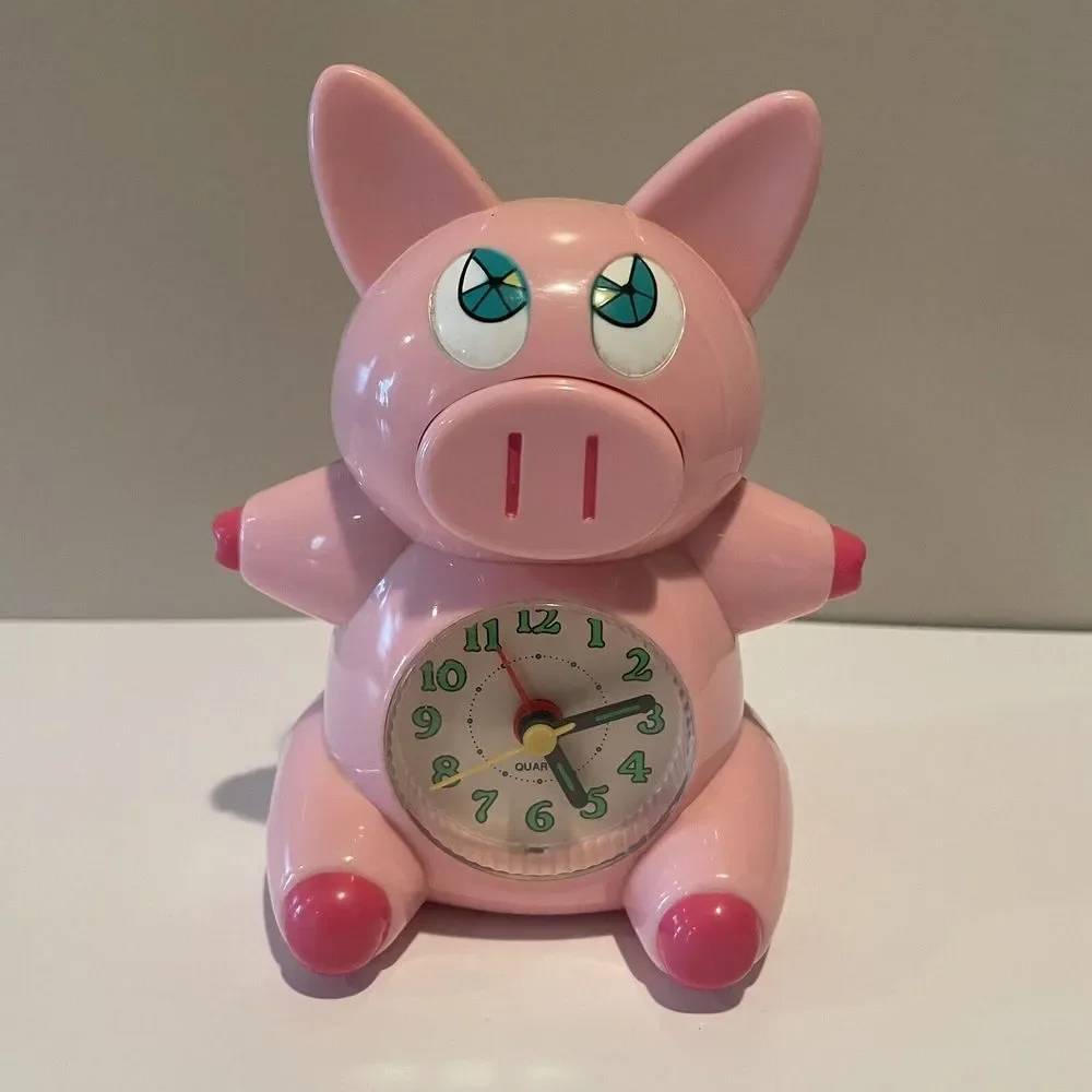 Tonde Burin Pig‎ Alarm Clock SUPER RARE Vintage Collectible! HTF